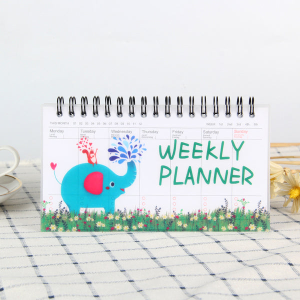 Spiral Cute Weekly Planner Notepad