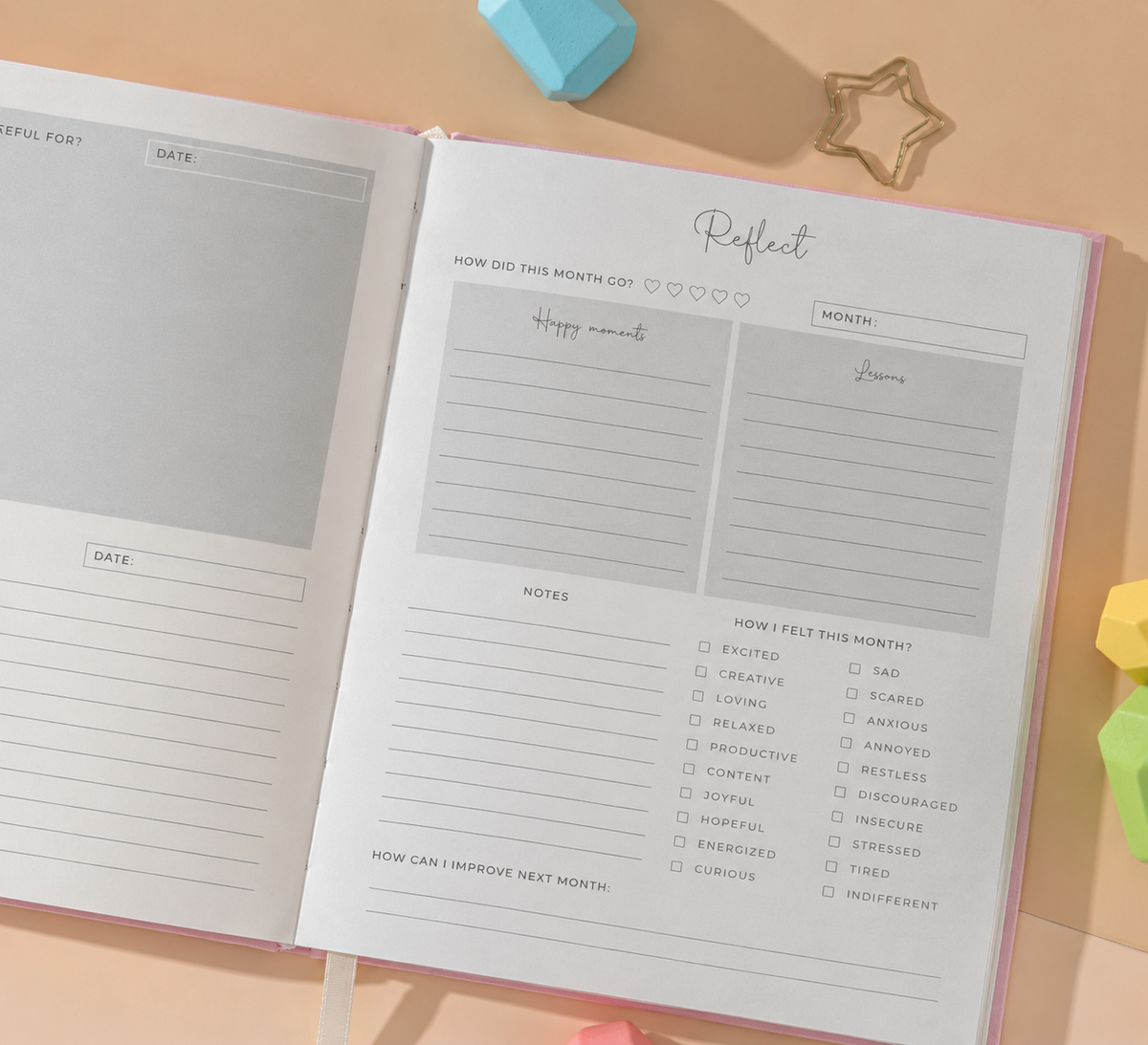 Gratitude Journal Schedule Notebook