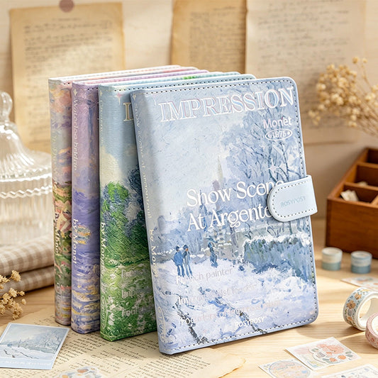 Monet Impression Magnetic PU Journal Notebook
