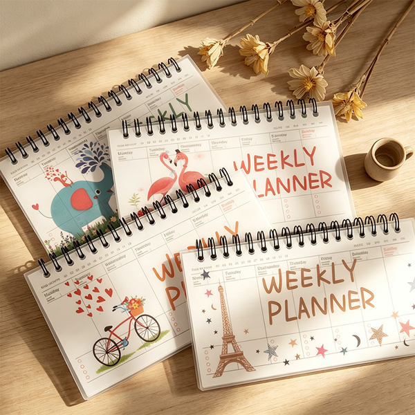 Spiral Cute Weekly Planner Notepad