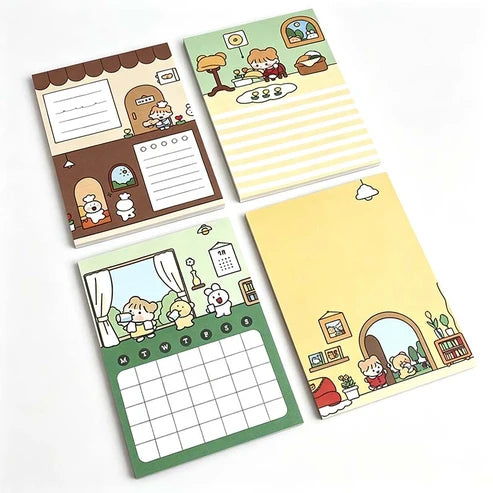Cozy Girl Planning Memo Pad Set