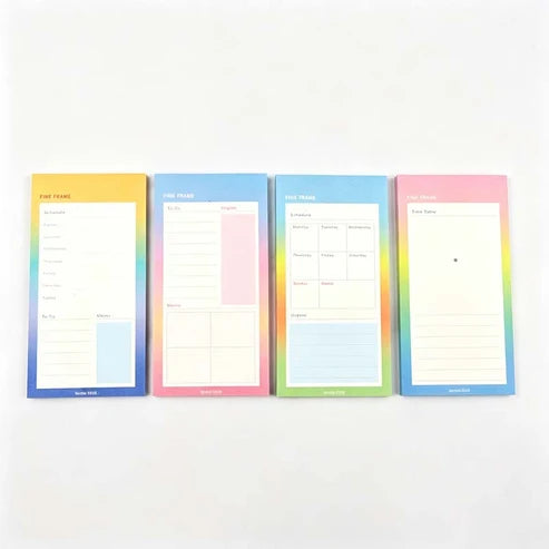 8 Color Frame Planning Memo Pad