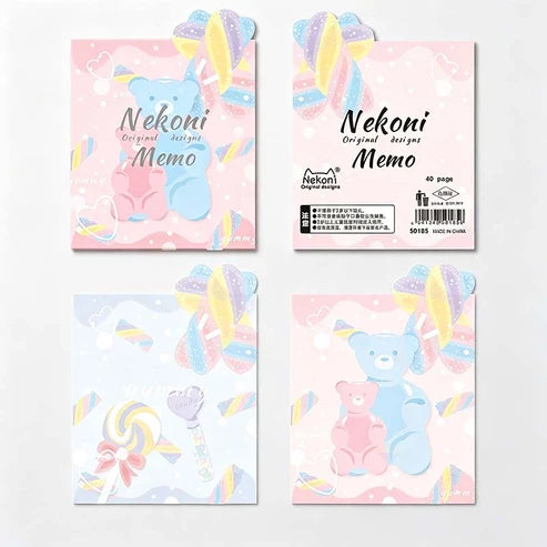 Kawaii Pastel Memo Pad Set