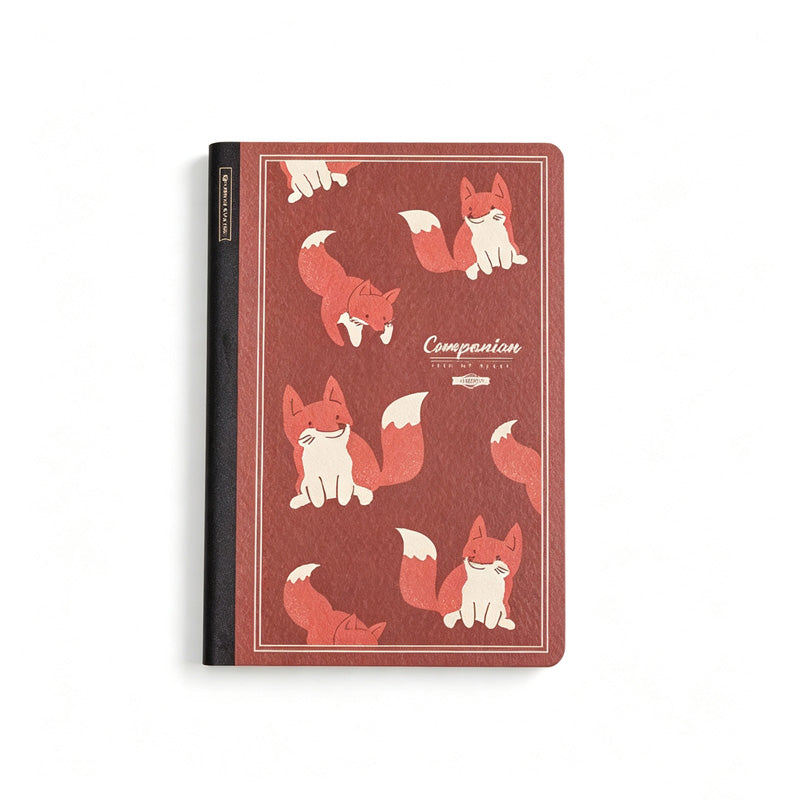 Companion Fox & Seagull A5 Grid Notebook