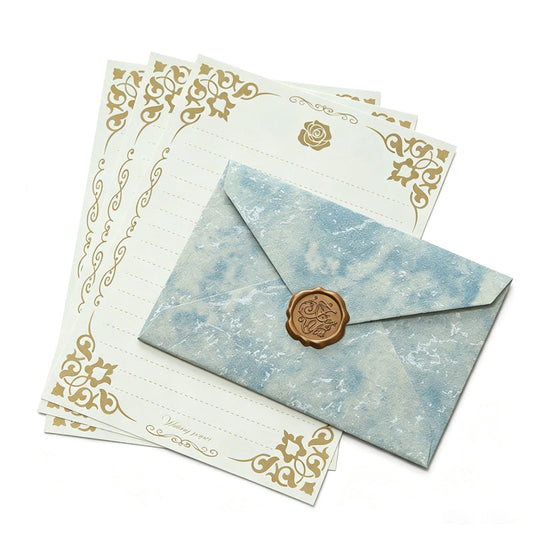 Vintage Paper Envelope Wax Seal Set 10.00
