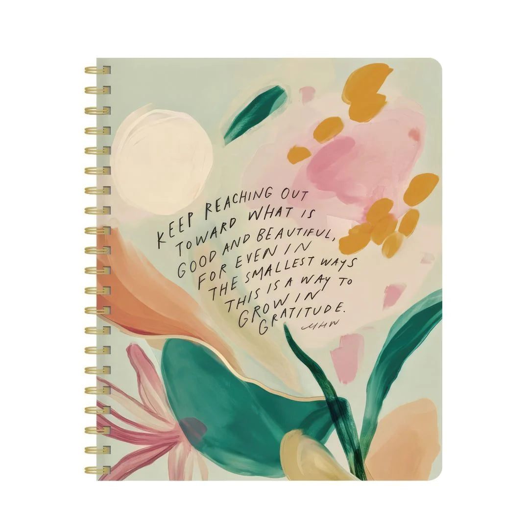 "Grow in Gratitude" Large Spiral Journal