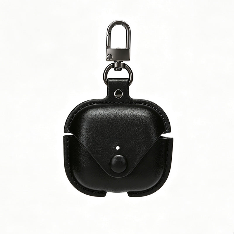 Leather Earbud Case With Carabiner