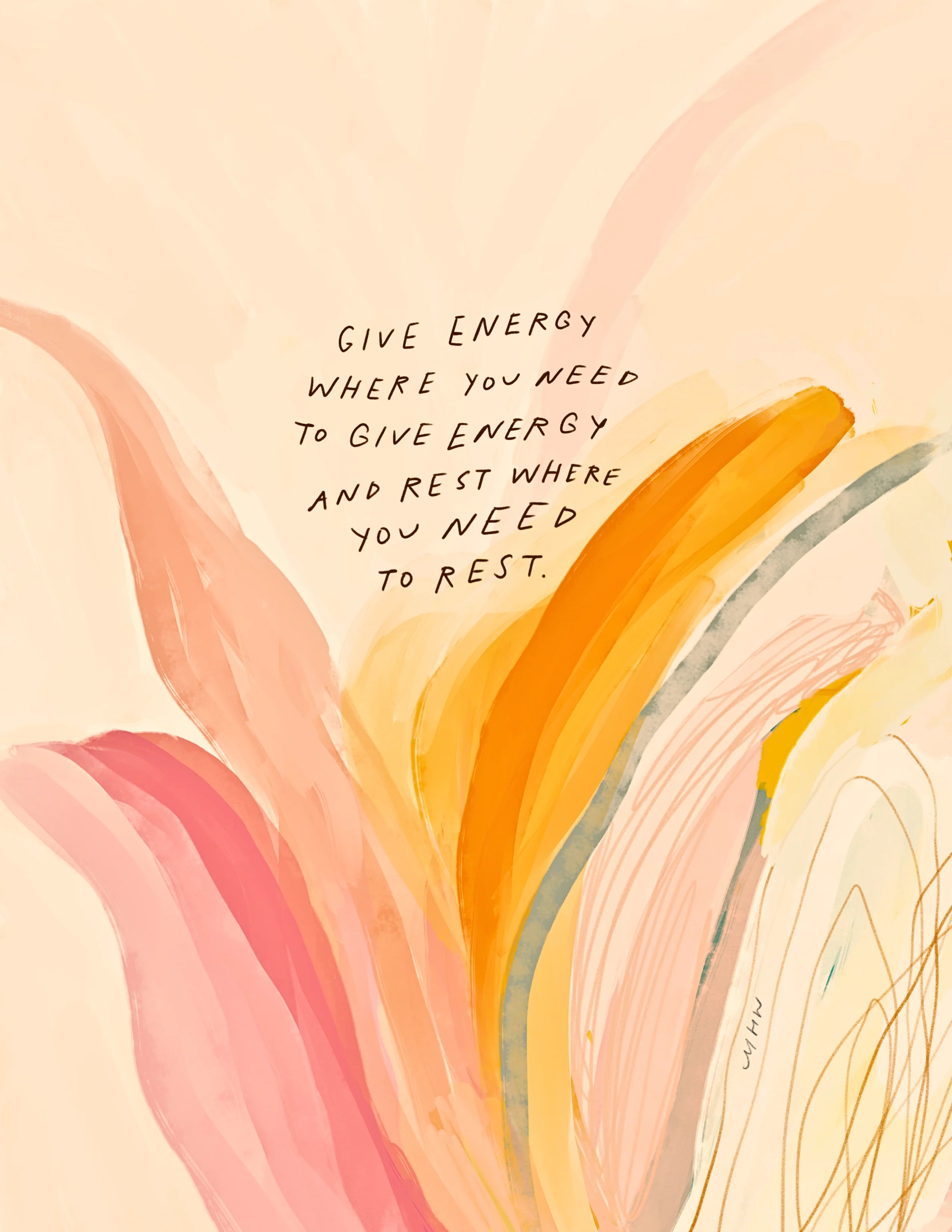 "Give Energy" - 8" x 10" Print