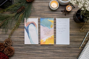 "Brave New Chance To Be" Tall Spiral Notebook