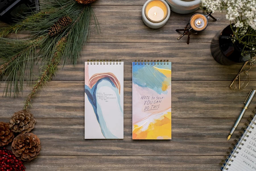 "Brave New Chance To Be" Tall Spiral Notebook