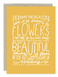 "Flowers" Card