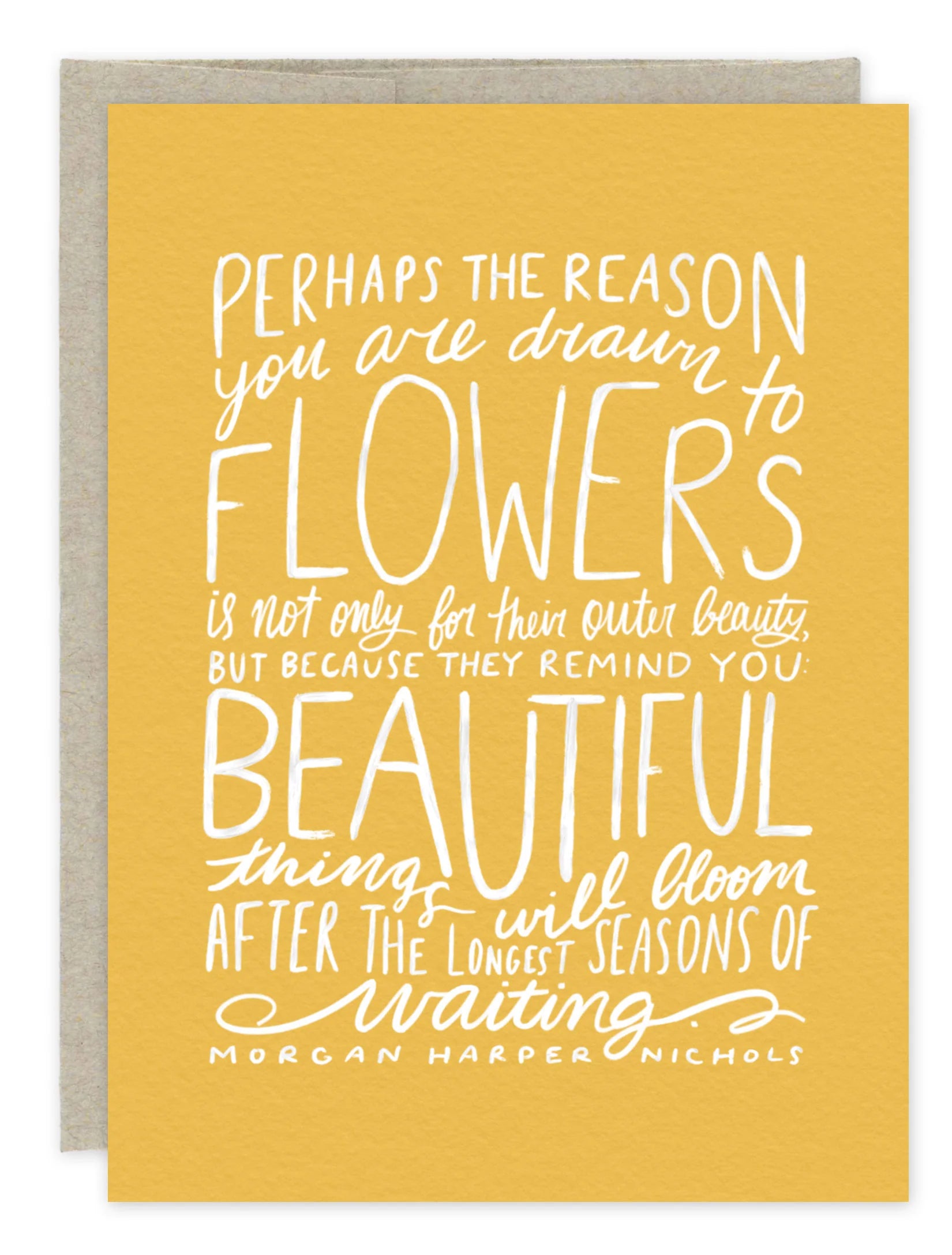 "Flowers" Card