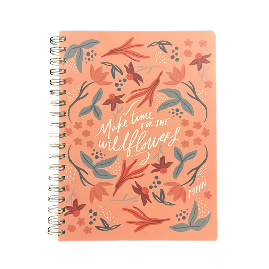"Make Time for the Wildflowers" - Spiral Journal