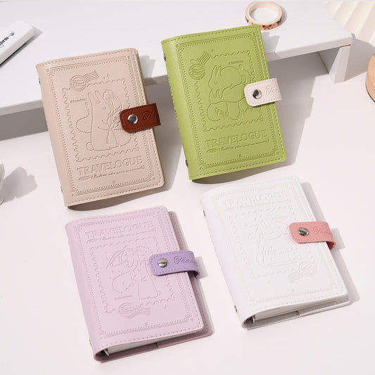 Cute Rabbit Embossed Binder Notebook-Set of 4