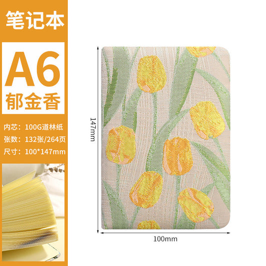 A6 Tulip Gardenia Notebook