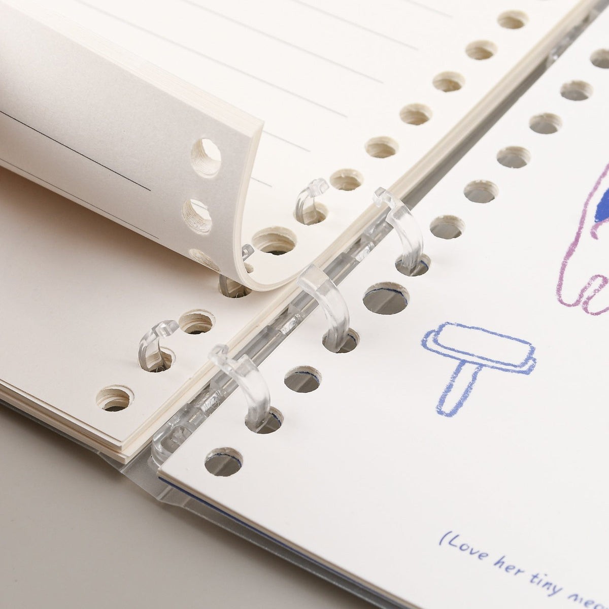 Cute Cat Illustration Refillable Binder Journal-Set of 4