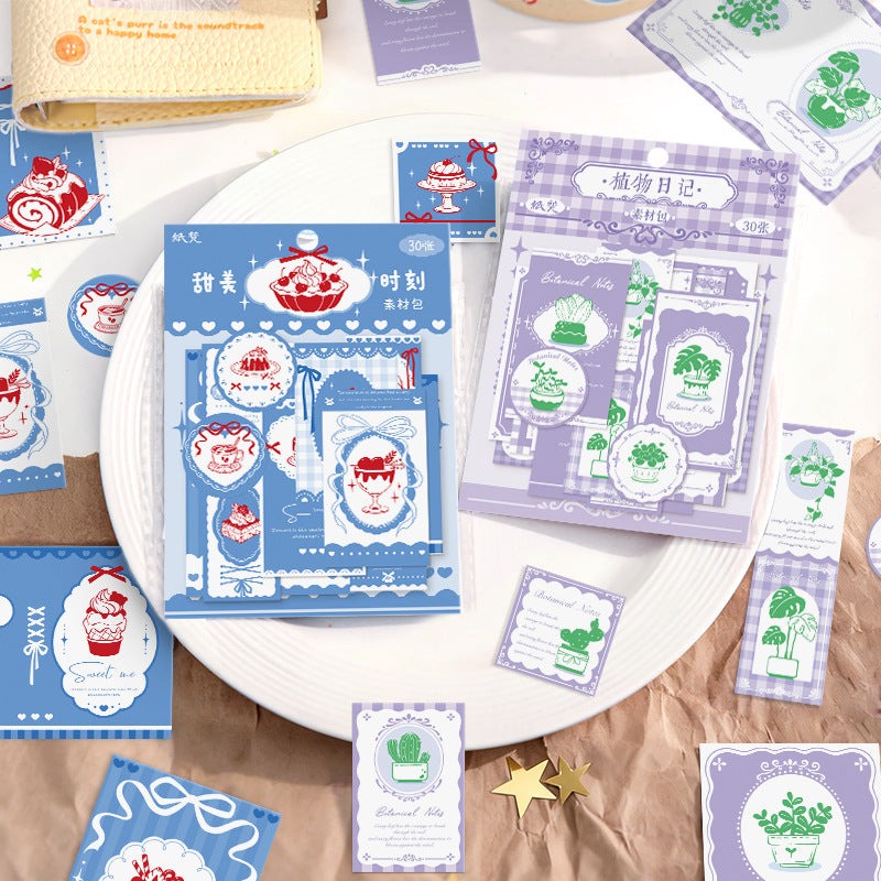 Botanical Vintage Paper Ephemera Pack